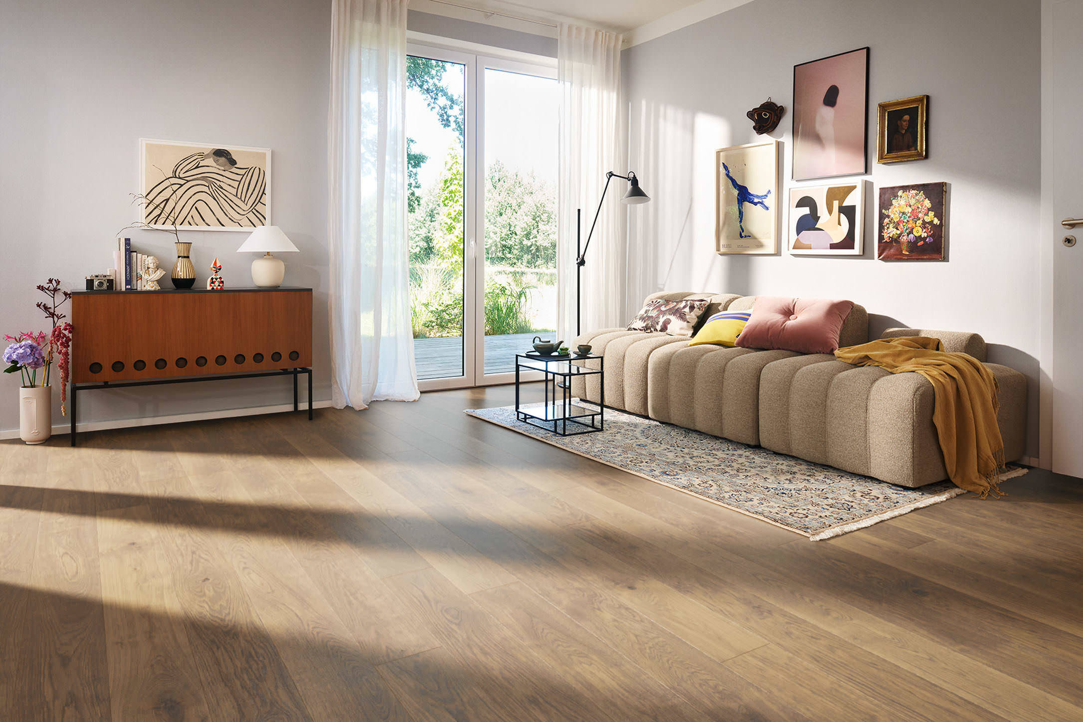 PLANK 1-STRIP 4V OAK WHITE BARRIQUE SELECTIV BRUSHED