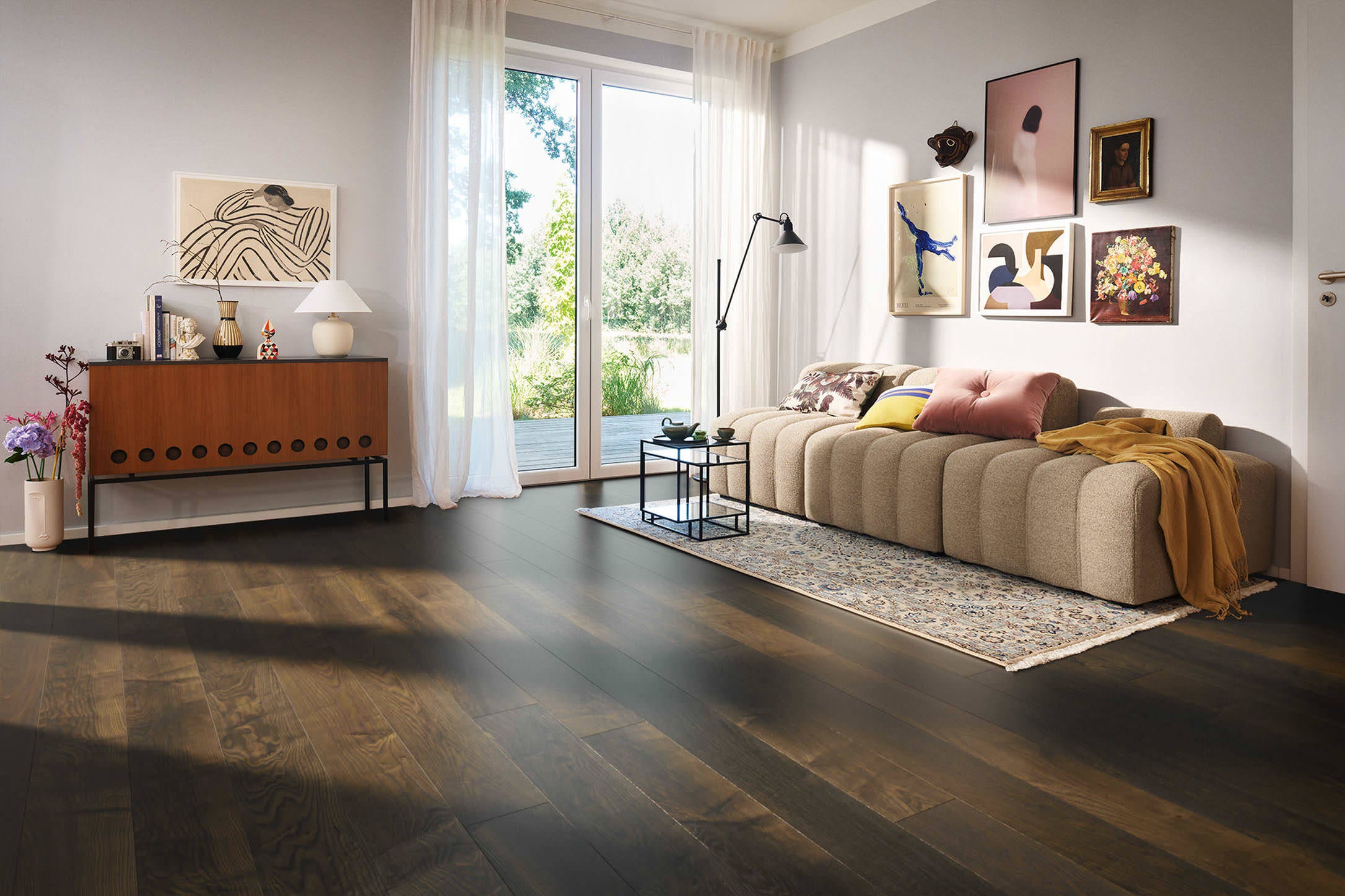 PLANK 1-STRIP 4V ASH OLIVE GREY EXPRESSIV BRUSHED