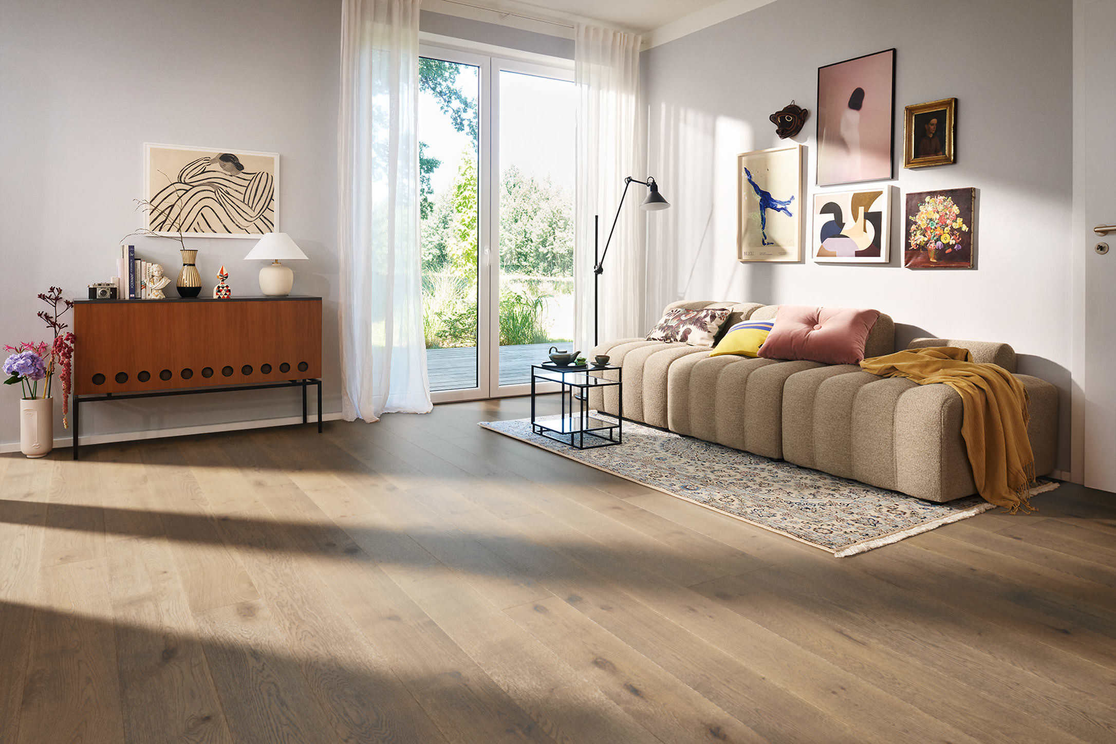 PLANK 1-STRIP 4V OAK TOBACCO GREY SAUVAGE RETRO BRUSHED