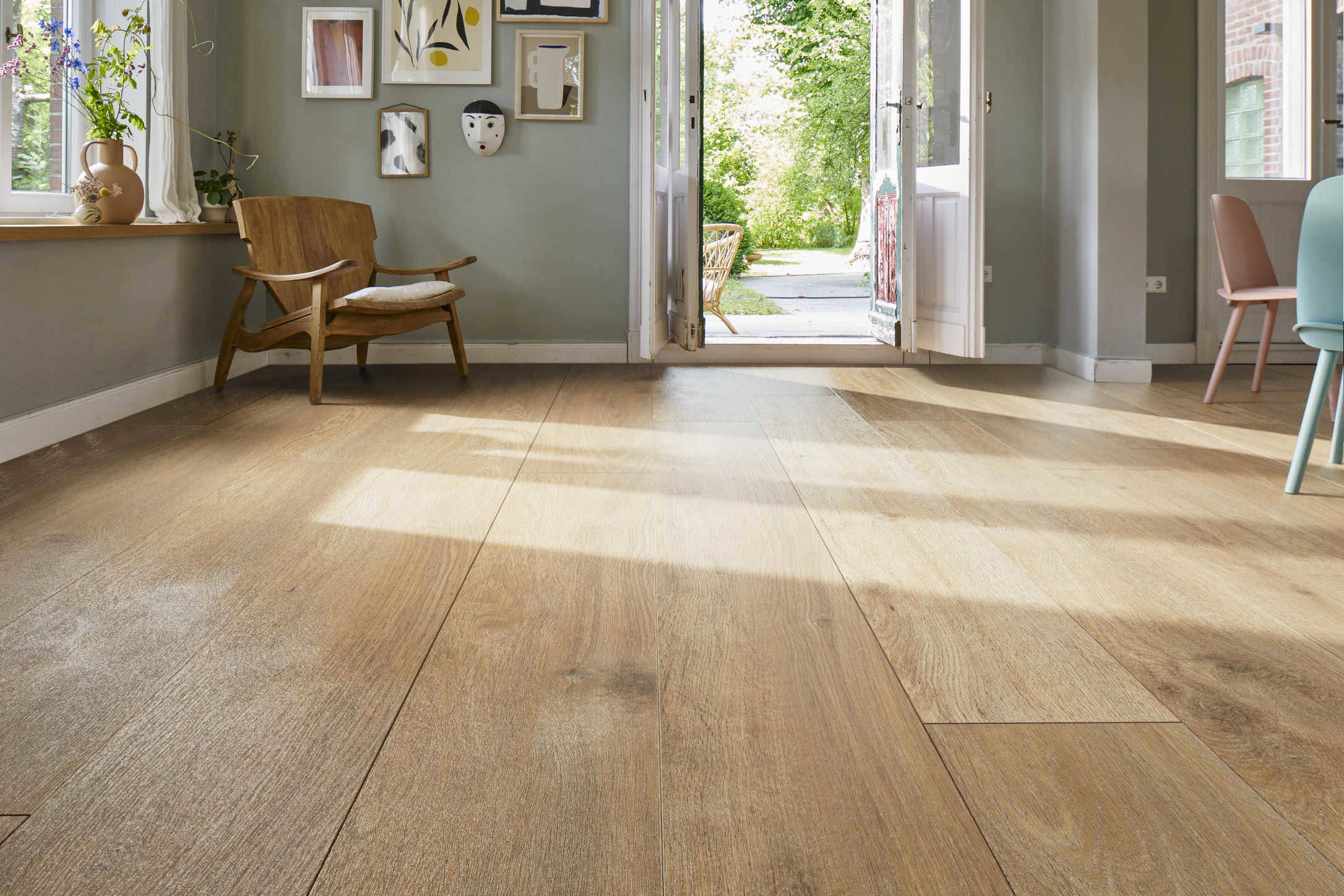 Laminate Floor Tritty 200 Aqua Plank 1-Strip 4V Oak Sicilia Nature