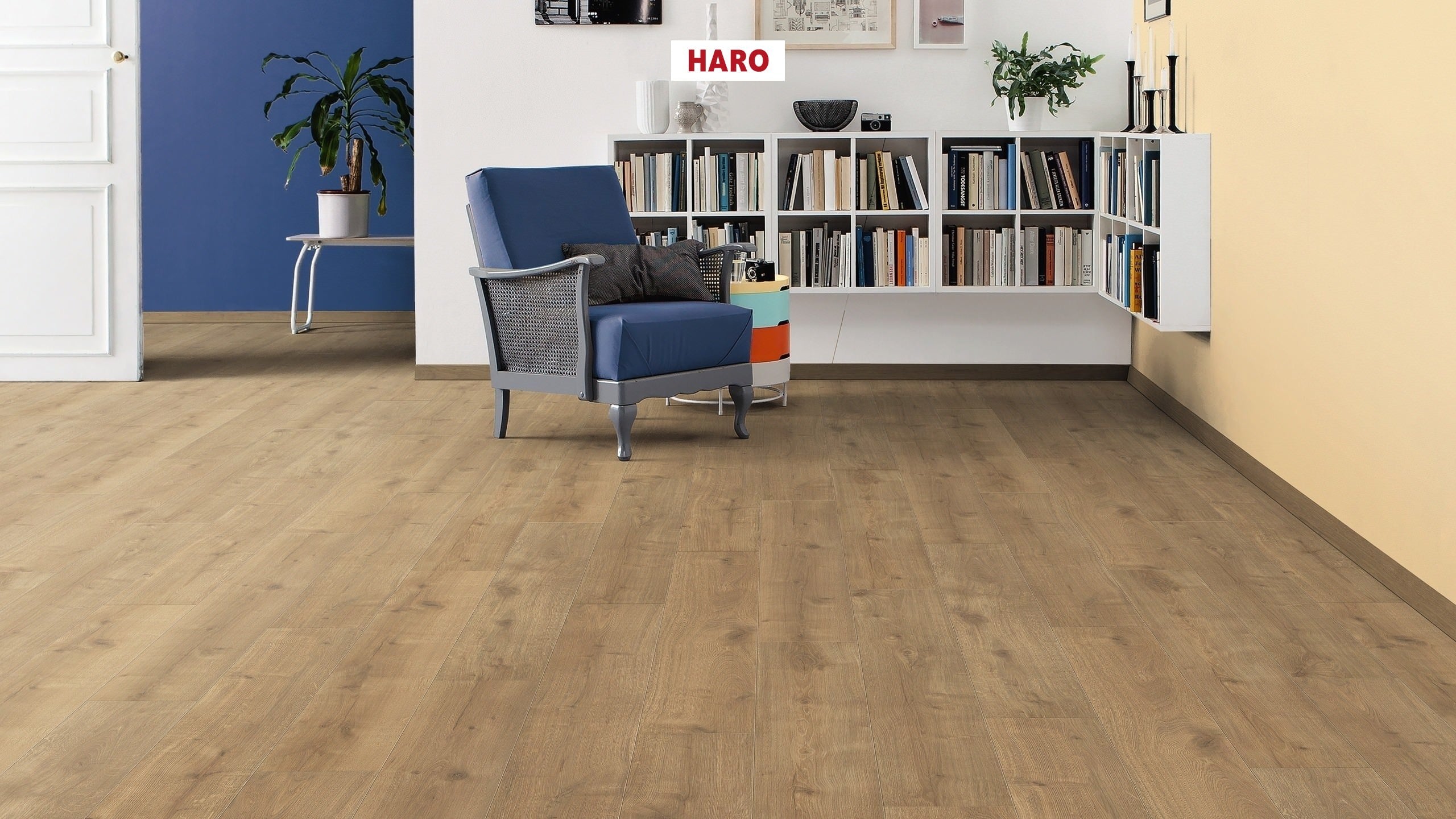 Laminate Floor Tritty 90 Plank 1-Strip 4V Oak Savona Nature