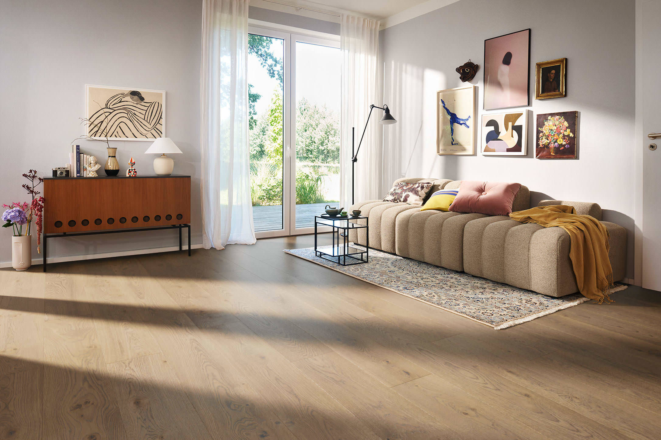 PLANK 1-STRIP 4V OAK TOBACCO GREY UNIVERSAL ALPINE BRUSHED