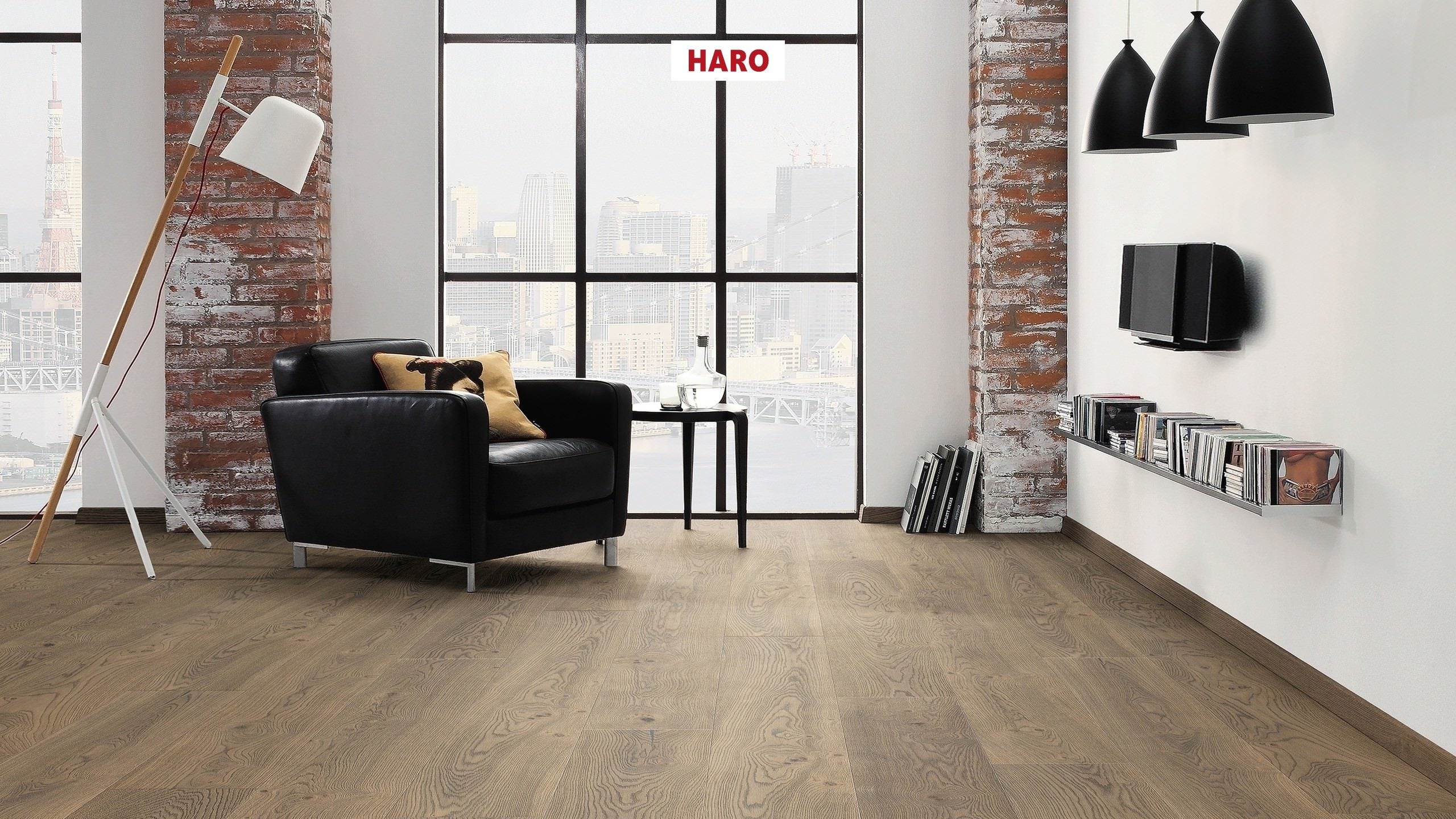 PLANK 1-STRIP 4V OAK TOBACCO GREY UNIVERSAL ALPINE BRUSHED