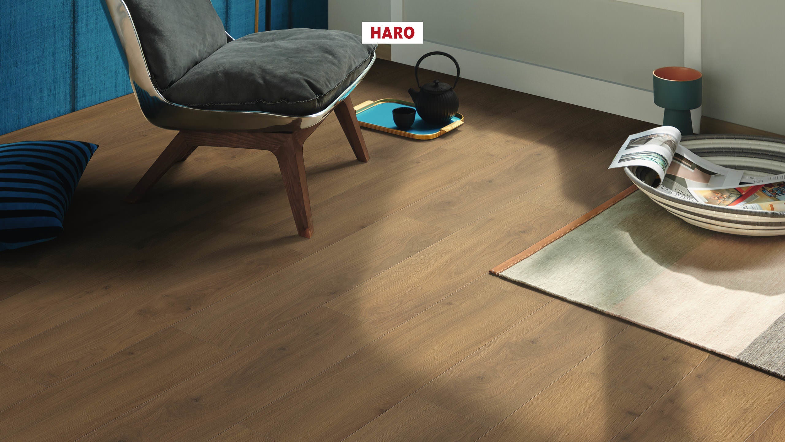 Laminate Floor Tritty 200 Aqua Plank 1-Strip 4V Oak Emilia Honey