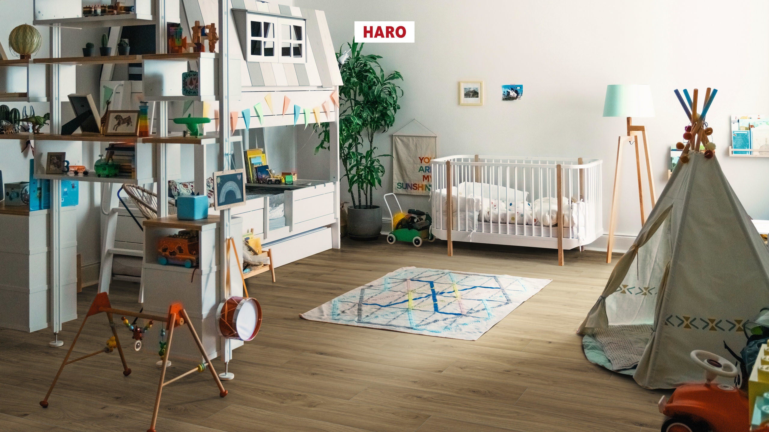 Laminate Floor Tritty 200 Aqua Plank 1-Strip 4V Oak Emilia Puro