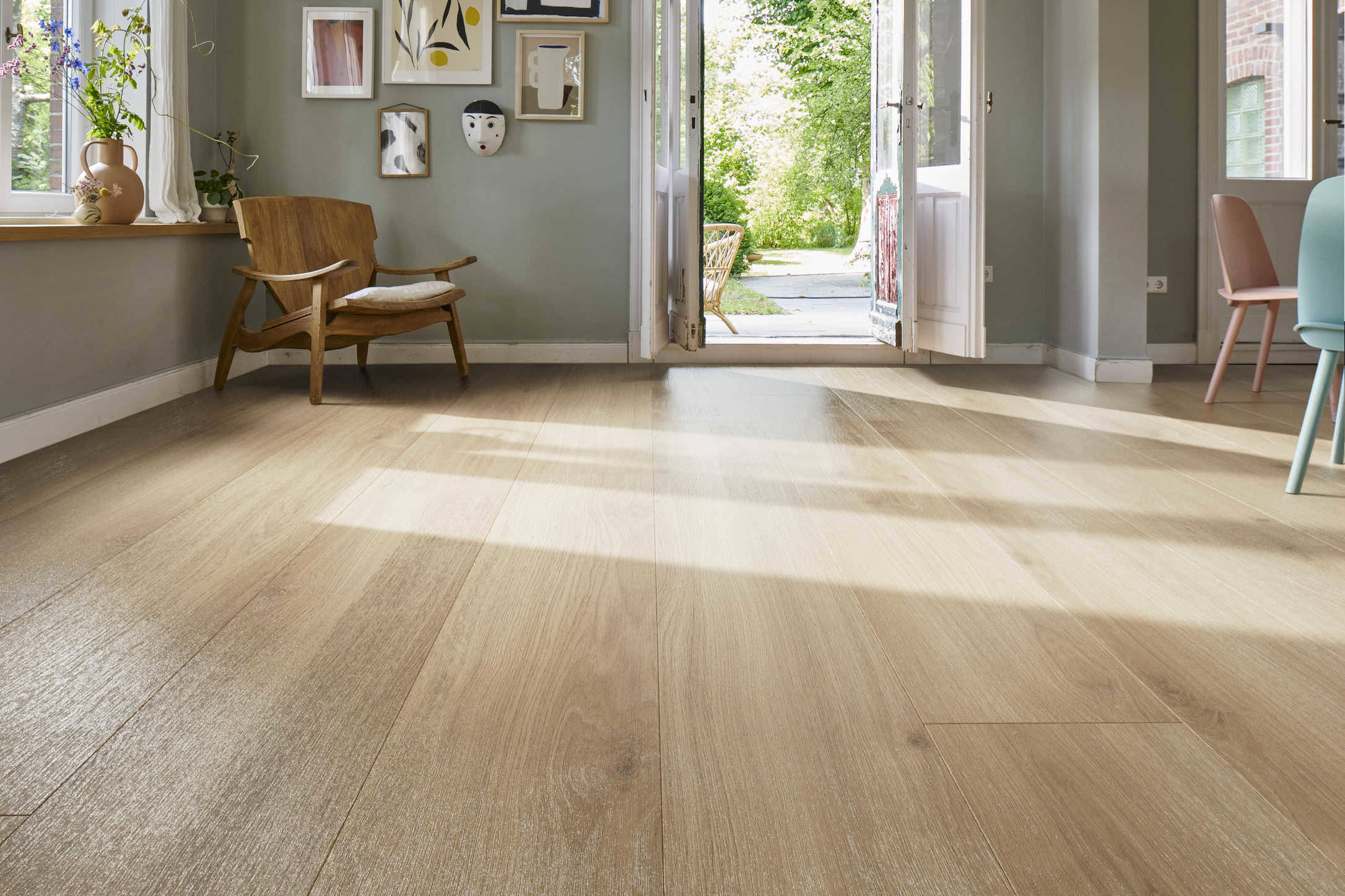 Laminate Floor Tritty 200 Aqua Plank 1-Strip 4V Oak Emilia Puro