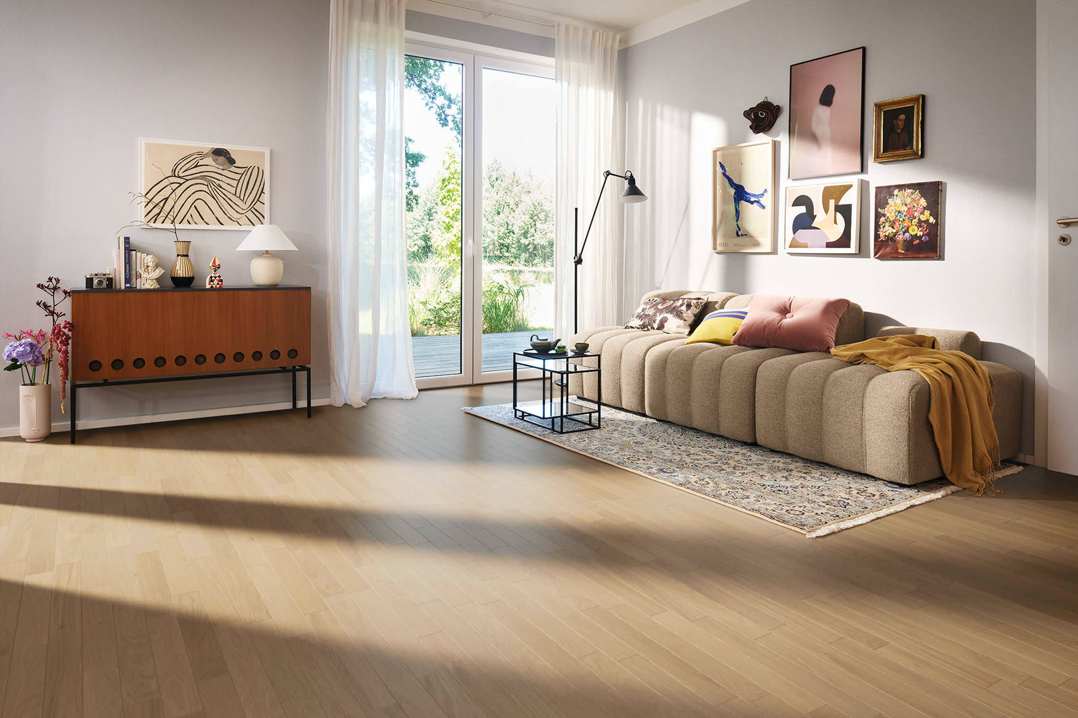 STRIP ALLEGRO OAK SAND GREY NATURALE BRUSHED