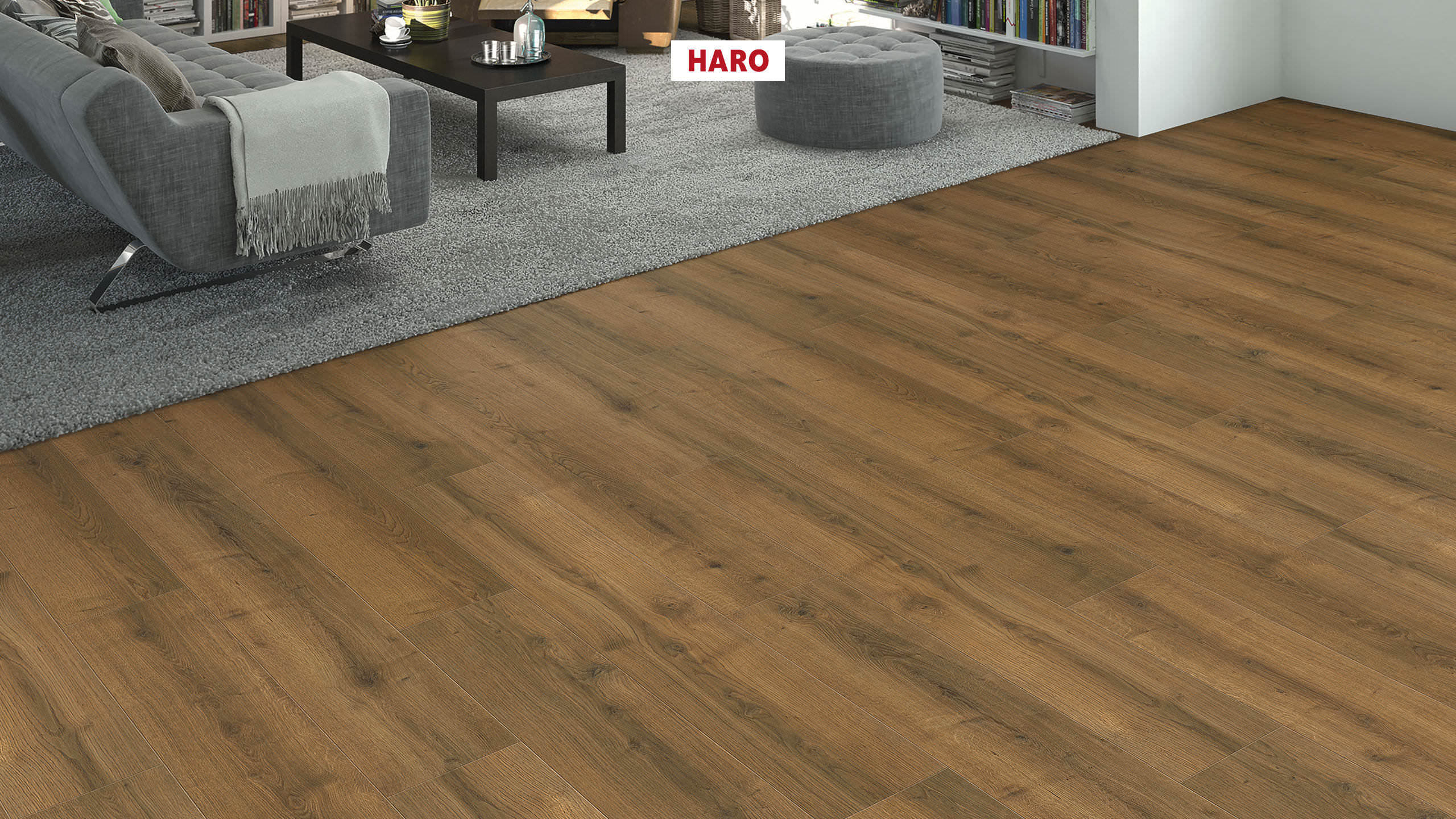 Laminate Floor Tritty 90 Plank 1-Strip 4V Oak Bari Nature