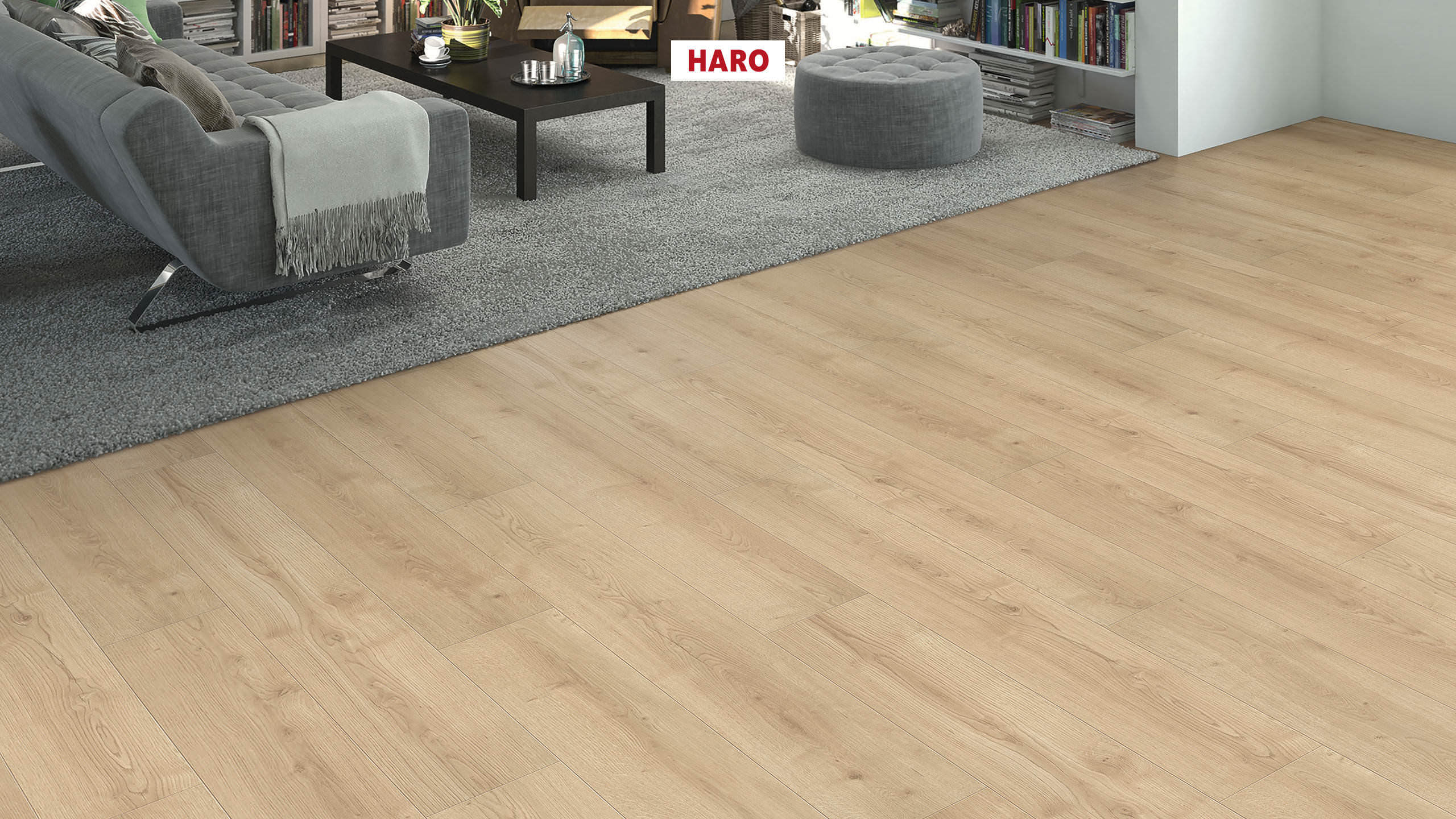 Laminate Floor Tritty 90 Plank 1-Strip 4V Oak Bari Puro