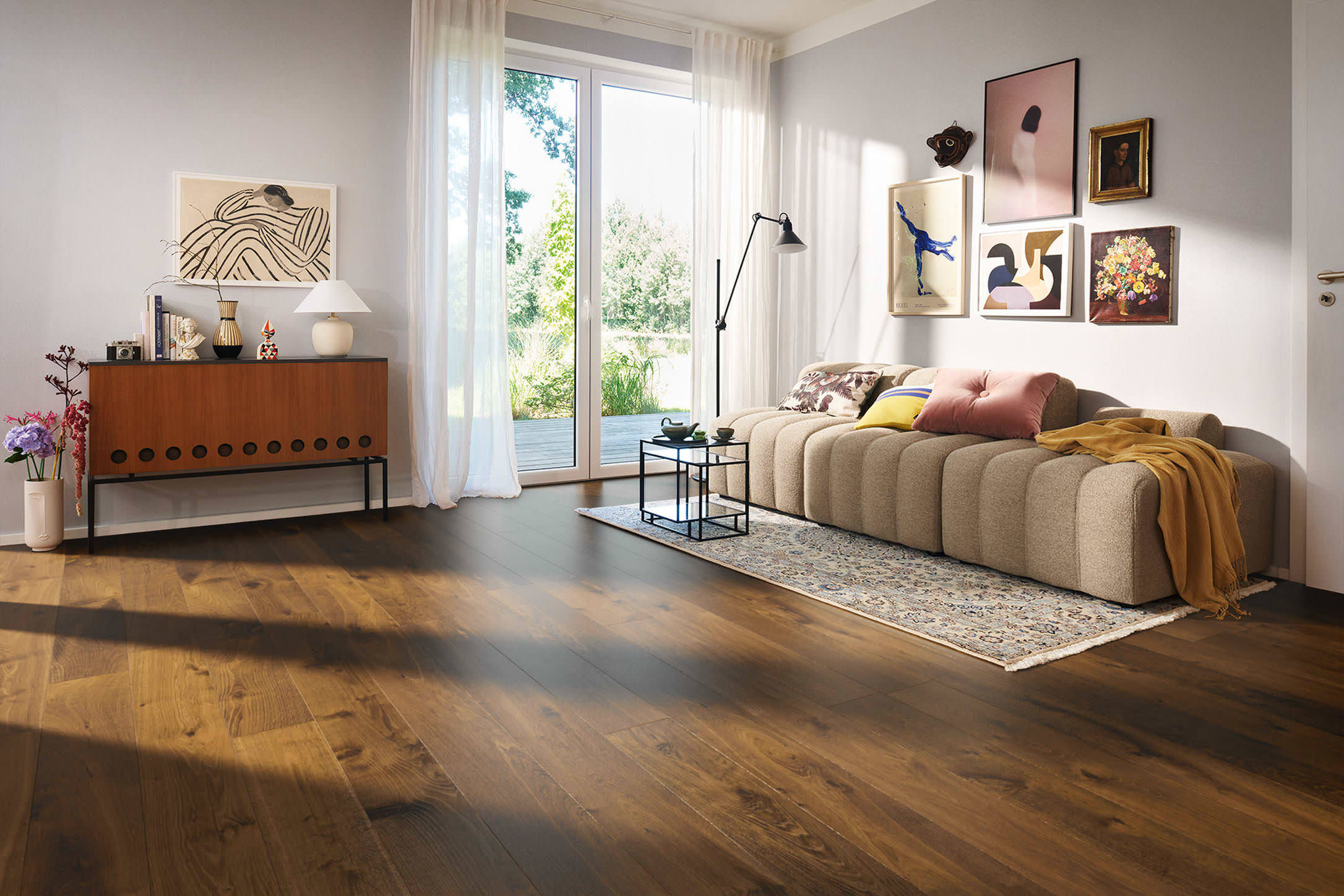 PLANK 1-STRIP 4V FUMED OAK SAUVAGE BRUSHED
