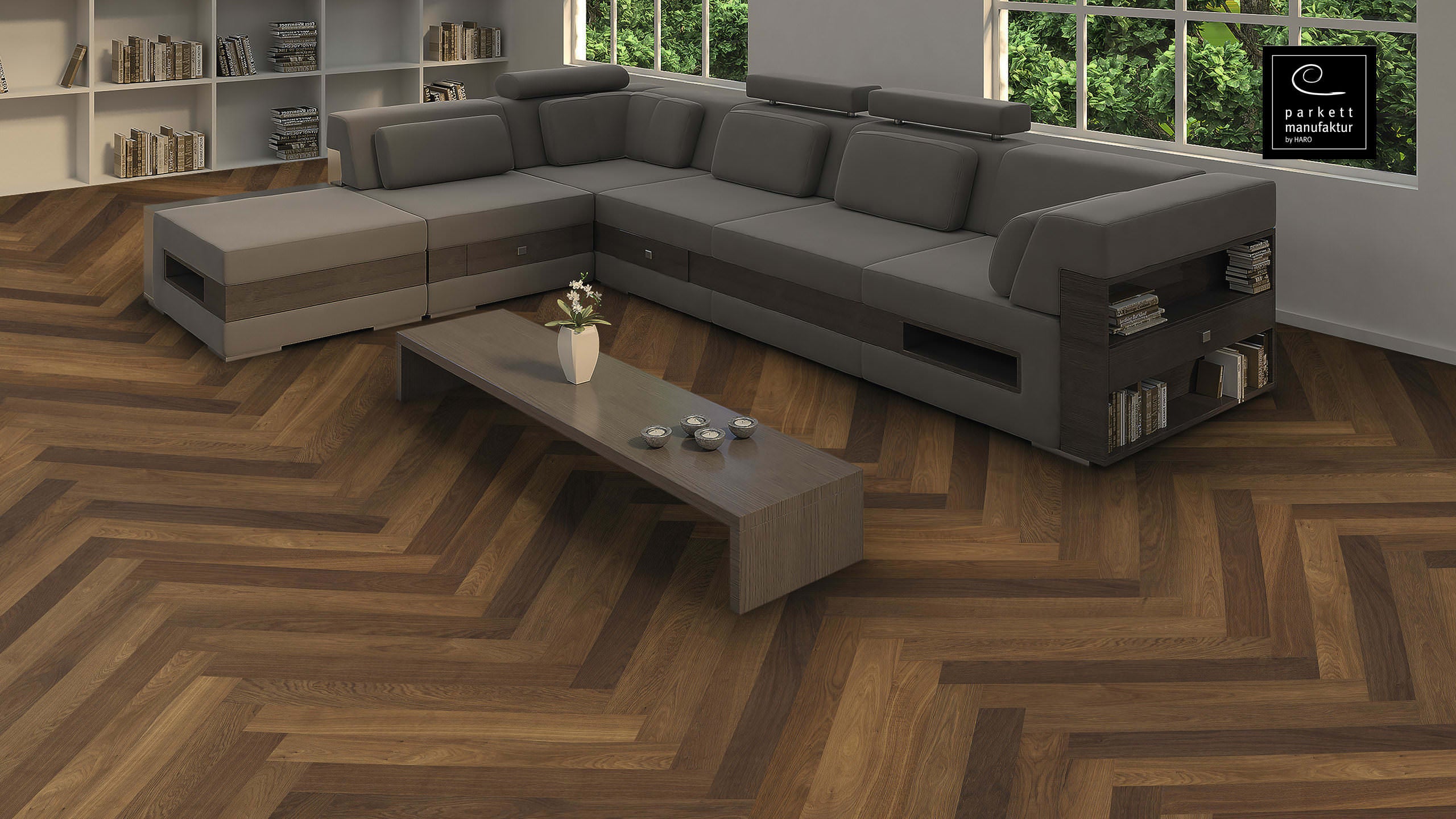 PLANK 1-STRIP PRESTIGE FUMED OAK SELECTIV BRUSHED