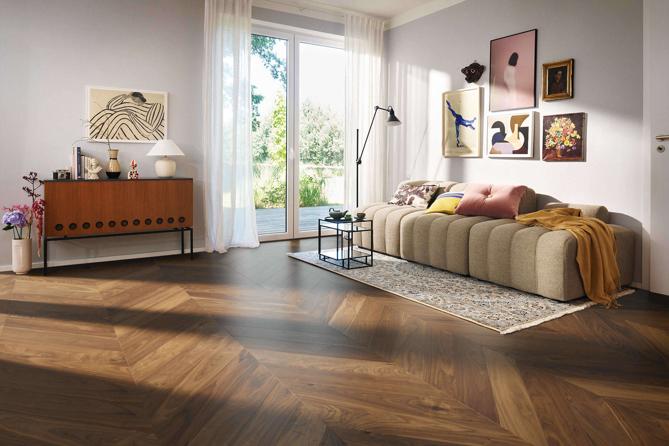 STRIP CHEVRON 4V AMERICAN WALNUT SELECTIV
