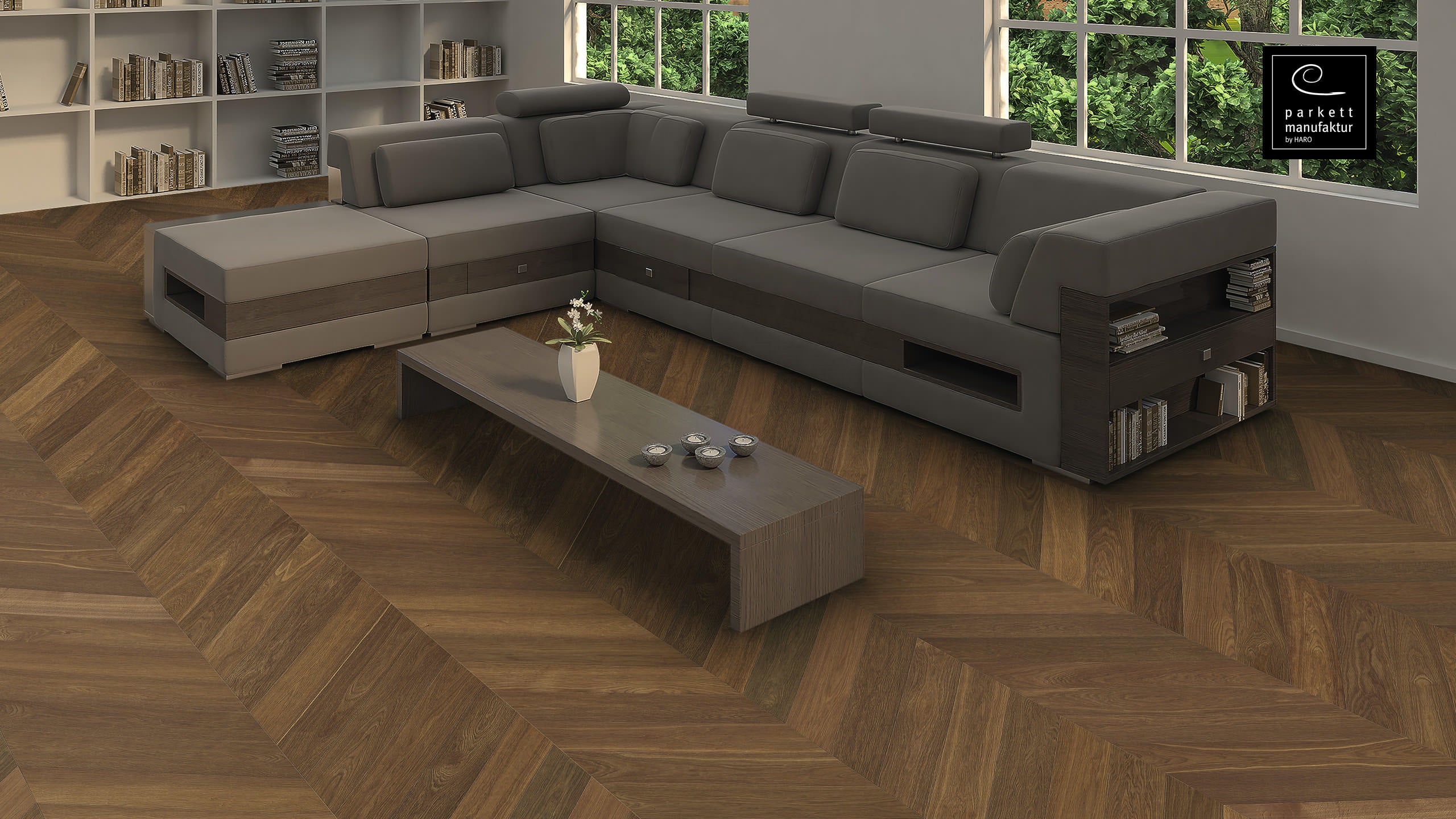 STRIP CHEVRON 4V FUMED OAK SELECTIV BRUSHED