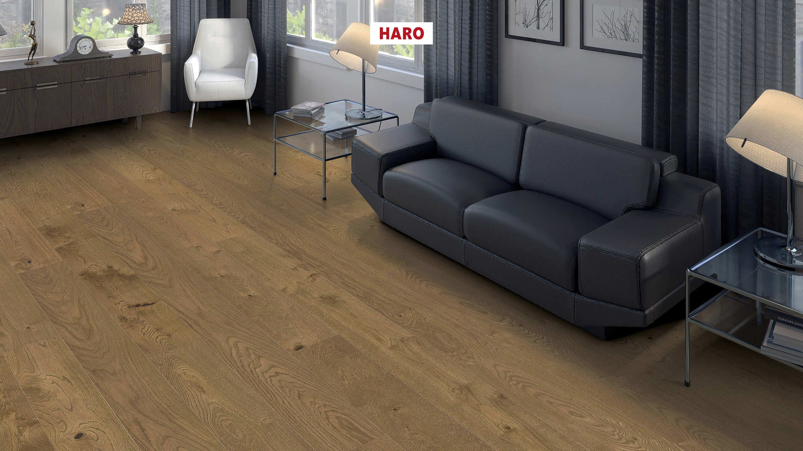 PLANK 1-STRIP 2V OAK VINTAGE BROWN UNIVERSAL BRUSHED