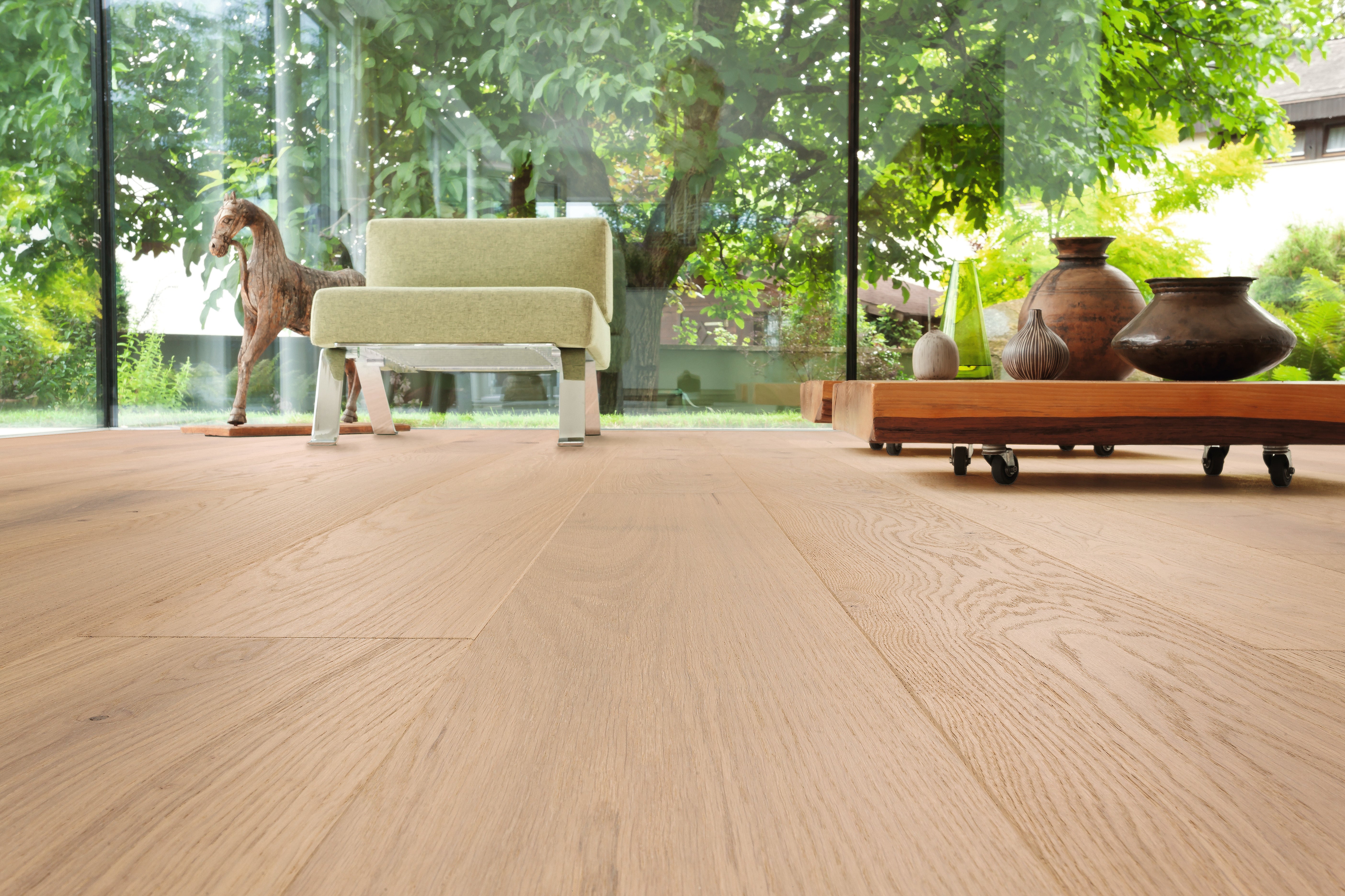 PLANK 1-STRIP 4V OAK PURO WHITE SAUVAGE BRUSHED