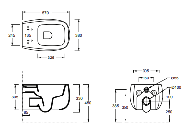 Toilet Nur wall hung