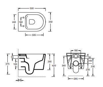 Toilet Form wall hung