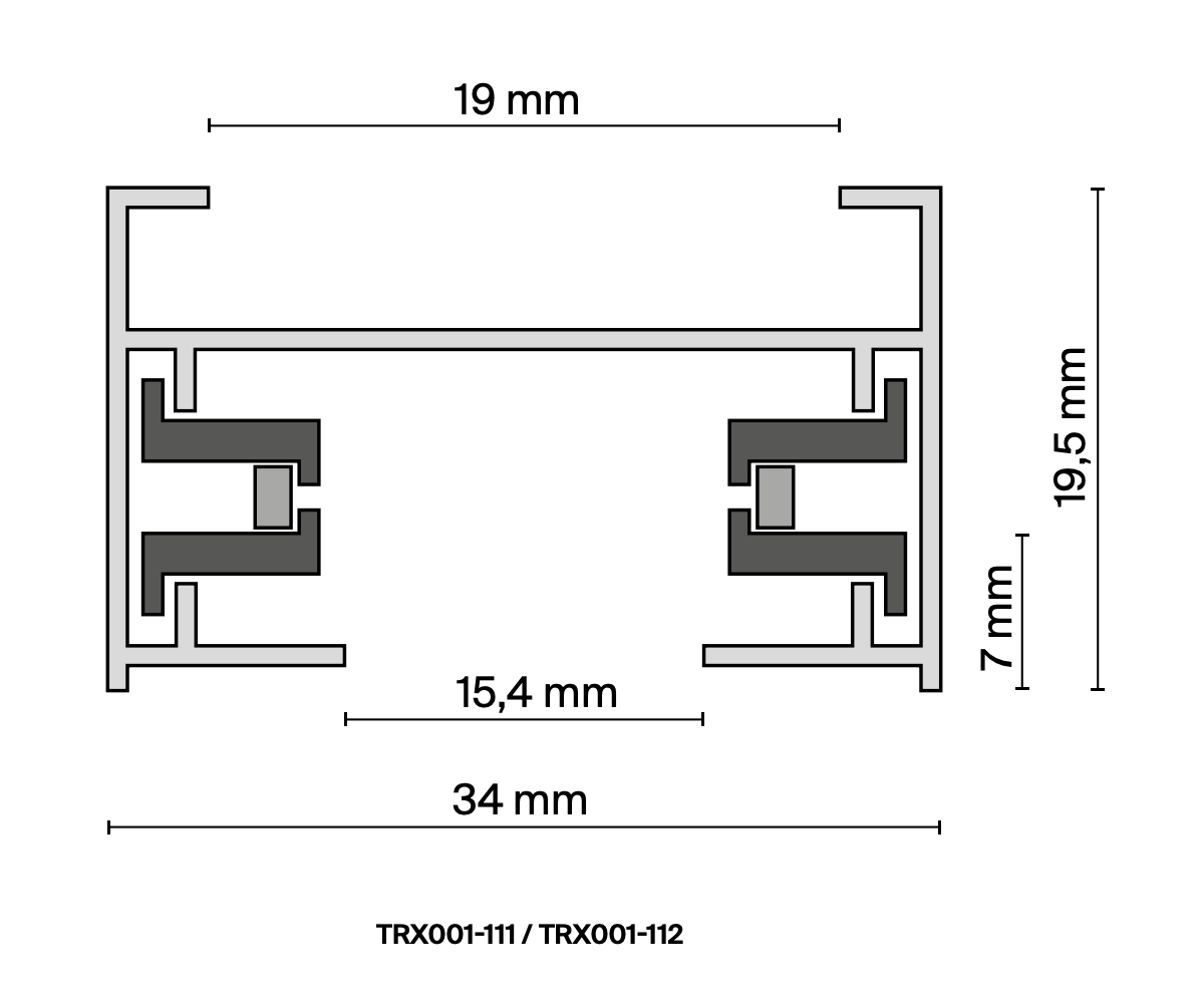 SURFACE MOUNTED TRACK - UNITY