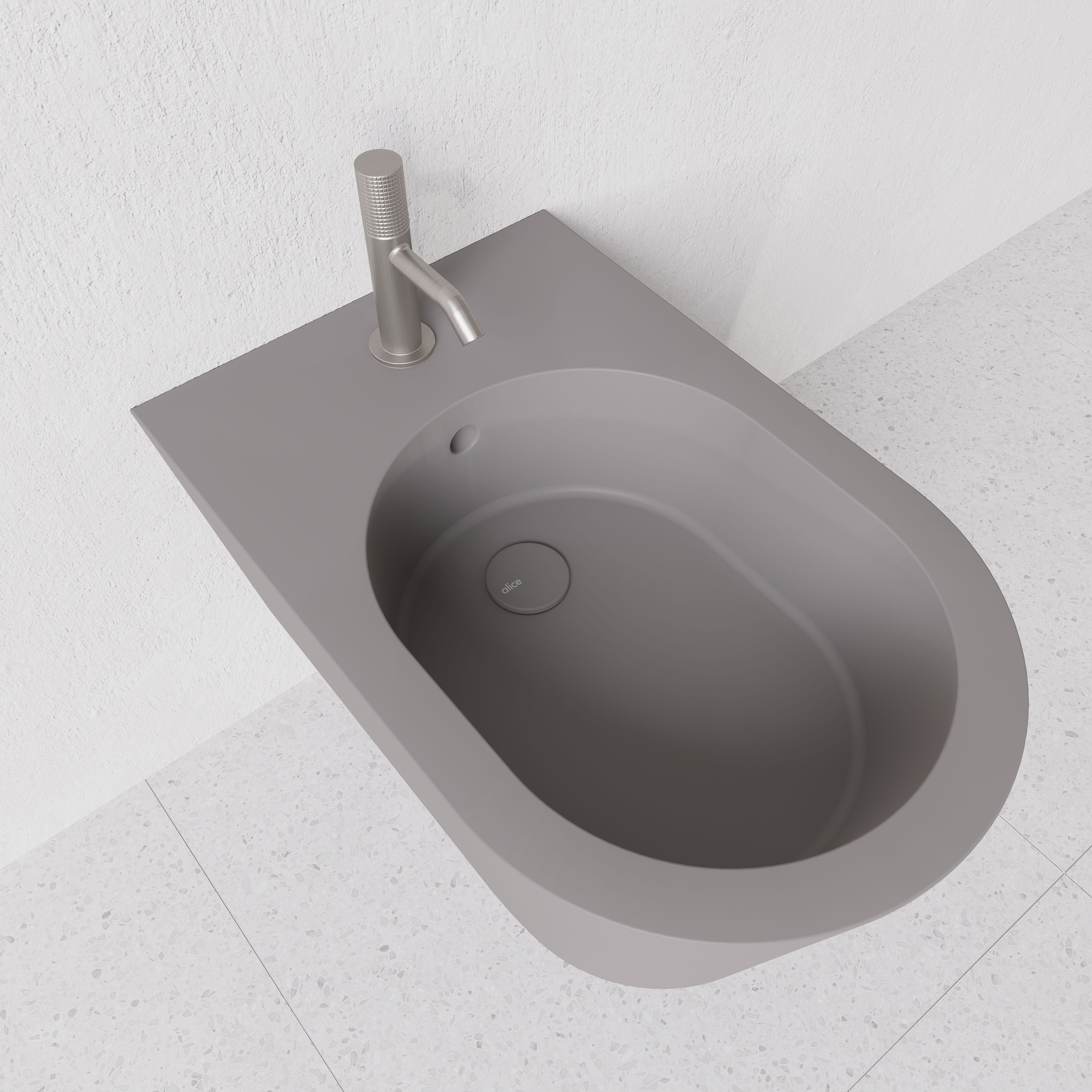 Bidet Hide round wall hung