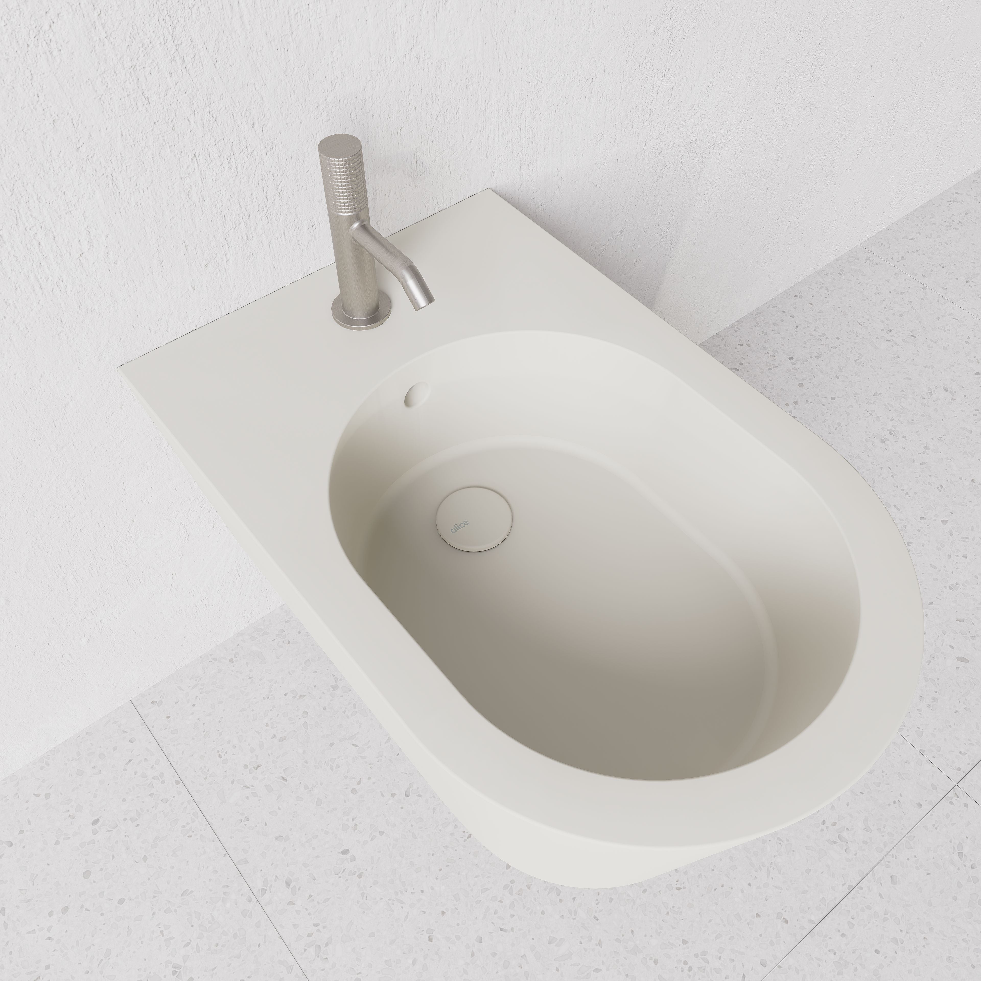 Bidet Hide round wall hung