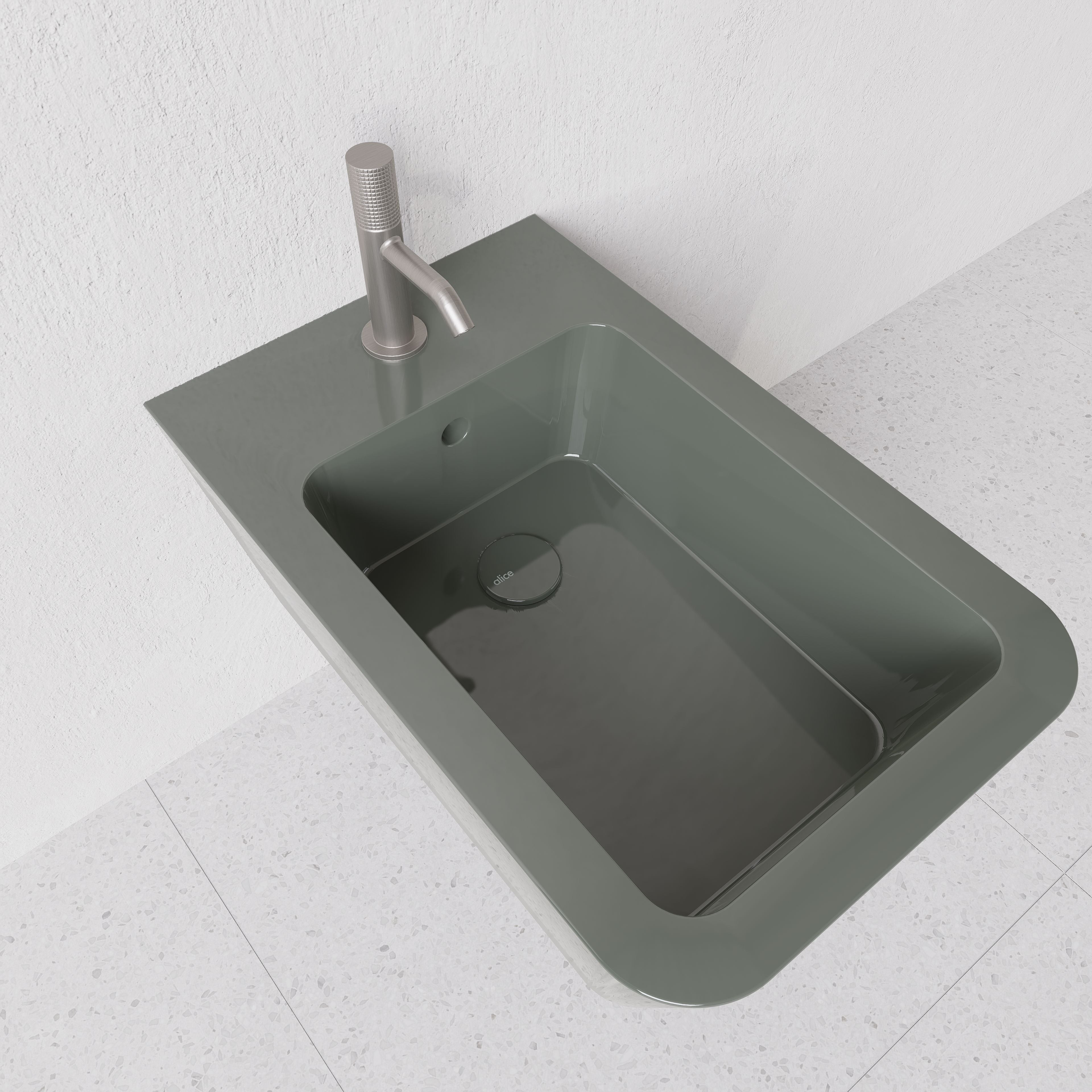 Bidet Hide square wall hung